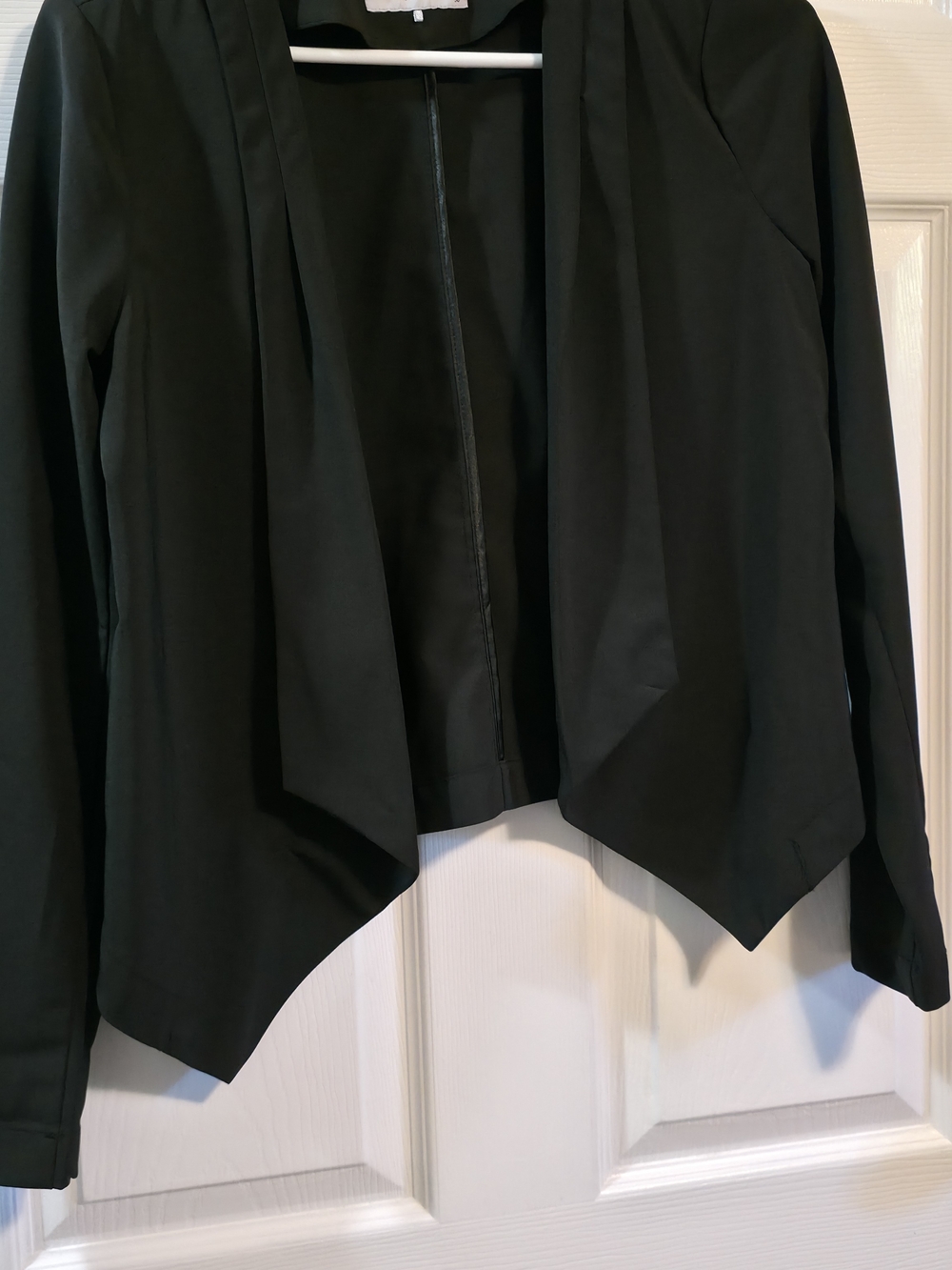 4/$67 Deal! Vero Moda Black Draped Open-Front Blazer